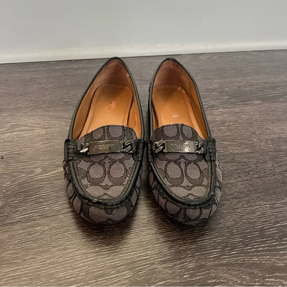 Coach Signature Monogram Loafers